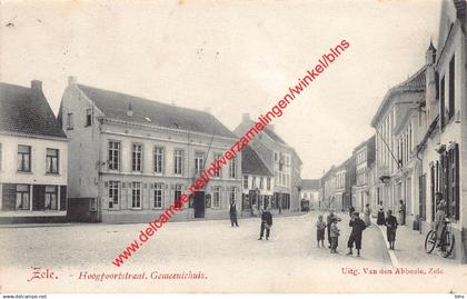 Hoogpoortstraat - Gemeentehuis - Uitg. Van den Abbeele - Zele