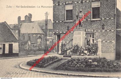 Het Gedenkteeken - Le Monument - Uitg. De Coster - Zulte