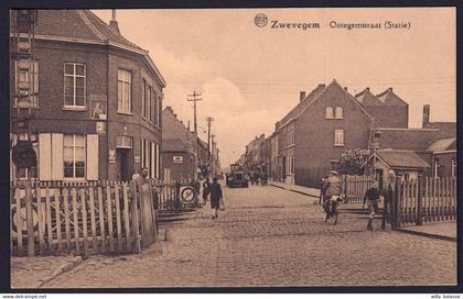 +++ CPA - ZWEVEGEM - Ootegemstraat - Statie   //