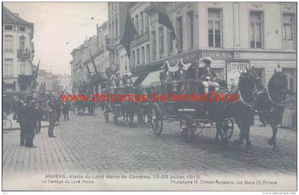 1910 Bezoek Burgemeester Londen. Stoet