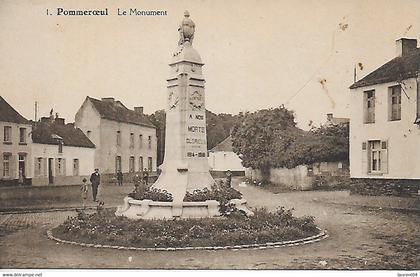 BERNISSART. POMMEROEUL. LE MONUMENT. ANIMATION