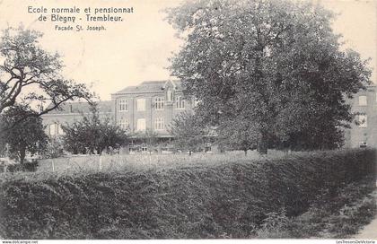 [-50%] BELGIQUE - Blégny - Ecole normale et pensionnat de Blegny - Trembleur - Façade St. Joseph - Carte postale ancien