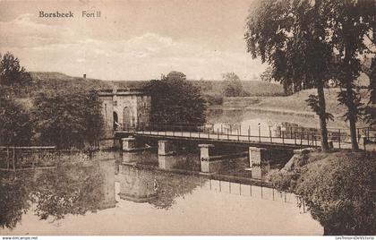 BELGIQUE -  Borsbeek - Fort II - Pont - Rivière - Colline - Paysage - Rural - Ed A Bogaerts - Carte postale ancienne