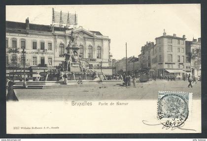 +++ CPA - BRUSSEL - BRUXELLES - Porte de Namur - Tram  //