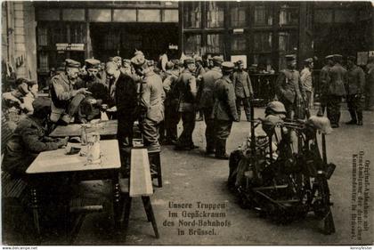 Brüssel - Nord Bahnhof - Bruxelles Gare du Nord - Feldpost