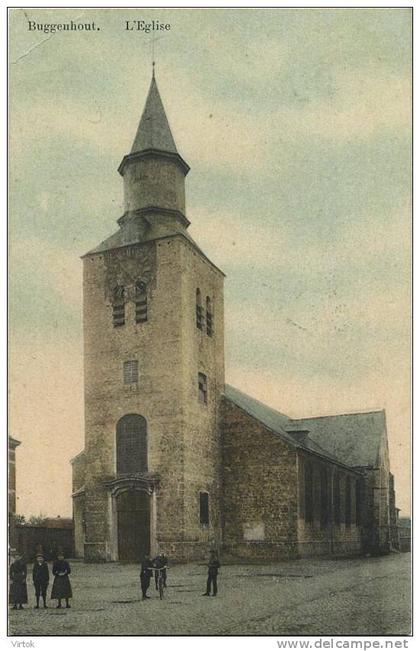 Buggenhout :  L'église  ( geschreven 1910 met zegel )