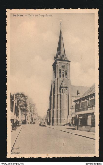 DE PINTE   KERK EN DORPPLAATS