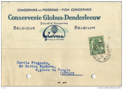 Denderleeuw :  Conserverie Globus ( zie scans )