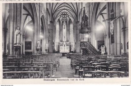 DENTERGEM  BINNENZICHT VAN DE KERK