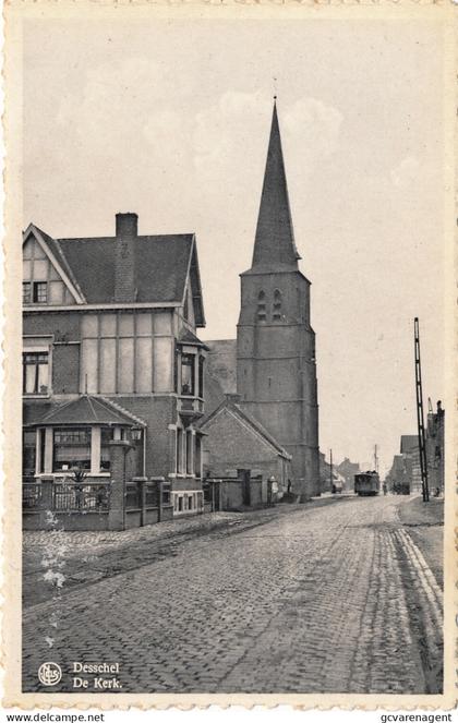 DESSCHEL DESSEL   DE KERK   TRAM           2 SCANS