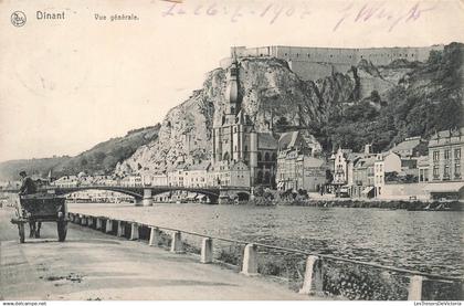 BELGIQUE - Dinant - vue générale - pont - la ville - Carte Postale Ancienne