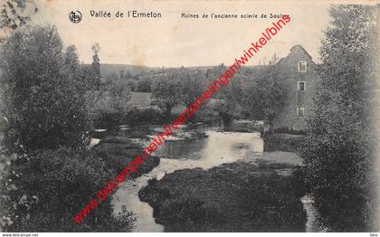 Ruines de l'ancienne scierie de Soulme - Doische