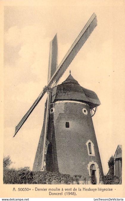 [-5%] BELGIQUE - Donceel - Dernier moulin à vent de la Hesbraye Liègeoise - Carte Postale Ancienne