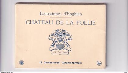 Écaussinnes-d'Enghien    :  carnet  avec  12   CPA   NELS  :  chateau ..........