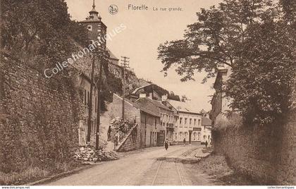 CPA Floreffe - la rue Grande -  Non circulée - Divisée - TTB - Animée