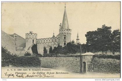 Florennes : Le collège St. Jean Berchmans    ( ecrit 1908 avec timbre )   DVD 12227