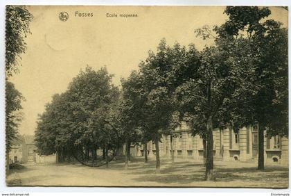 CPA - Carte Postale - Belgique - Fosses - Ecole Moyenne - 1919 ( SV5528 )