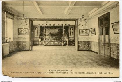 CPA Carte Postale - Belgique - Frameries - Pensionnat du Sacré Coeur - Salle des Fêtes  (DG14984)