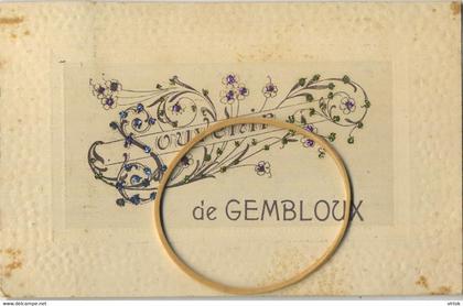 Gembloux : souvenir :  ecrit 1908 avec timbre  (  edit  :  F. Dricot )