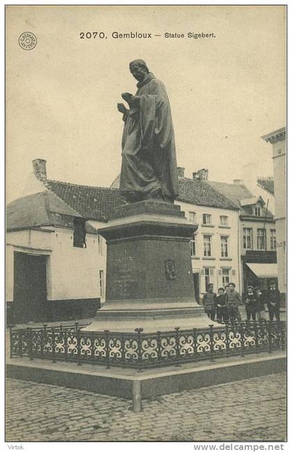 Gembloux :  Statue Sigebert