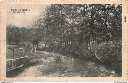 BELGIQUE - Gesves - Faulx-les-Tombes - La Goyette - Flawinne - La rivière - Carte postale ancienne