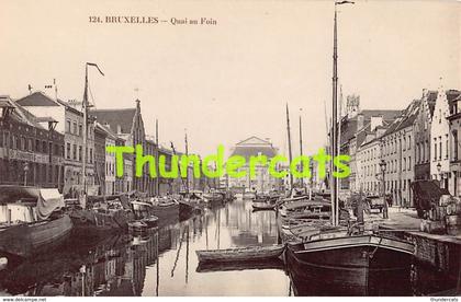 CPA BRUXELLES QUAI AU FOIN