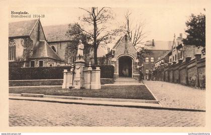 BELGIQUE - Hooglede - Standbeeld 1914-18 - vue générale - Carte Postale Ancienne