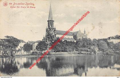 Eglise Ste Croix et Etang - Elsene - Ixelles