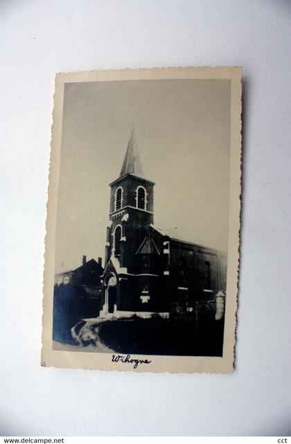 Wihogne  Juprelle   CARTE PHOTO  de l'église   (format CPA)