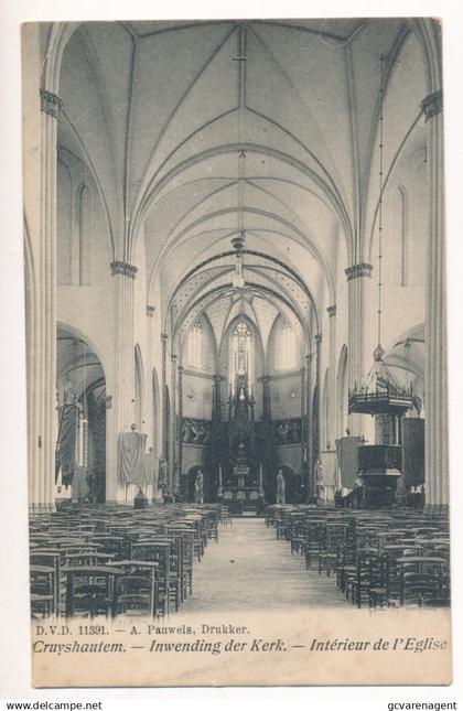 KRUISHOUTEM. INWENDING DER KERK