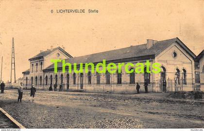 CPA LICHTERVELDE STATIE GARE STATION