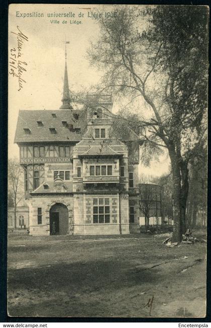 CPA - Carte Postale - Belgique - Liège - Exposition Universelle de Liège - Ville de Liège - 1905 (CP20163)