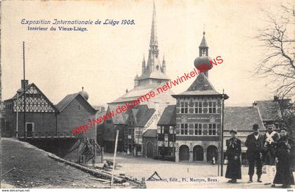 Exposition Universelle de Liege 1905 - Intérieur du vieux-Liege - Liège