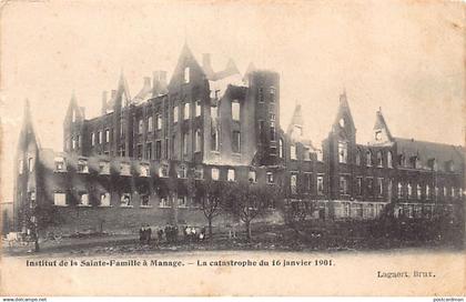 Belgique - MANAGE (Hainaut) Institut de la Sainte-Famille - Catastrophe du 16 janvier 1901