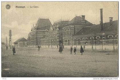 Manage     :  La Gare    ( ecrit  1920 avec timbre )