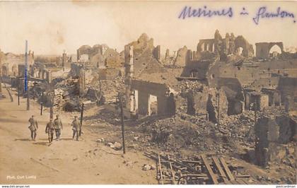 België - MESEN Messines (W. Vl.) De ruïnes - Eerste Wereldoorlog - FOTOKAART