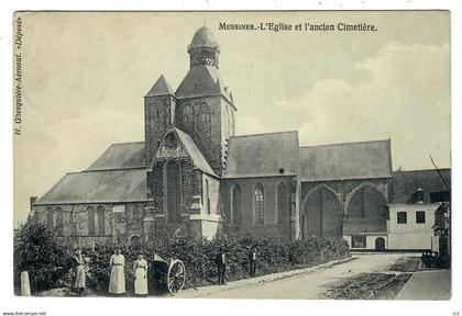 Messines Mesen   L'Eglise et l'ancien Cimetière  Edit H Ghesquière-Aernout