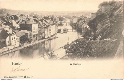 BELGIQUE - Namur - Vue sur la Sambre et ses bords - Carte postale ancienne