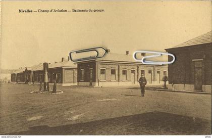 NIVELLES :  Champ d'Aviation : ................   (  carte carnet  DESAIX )