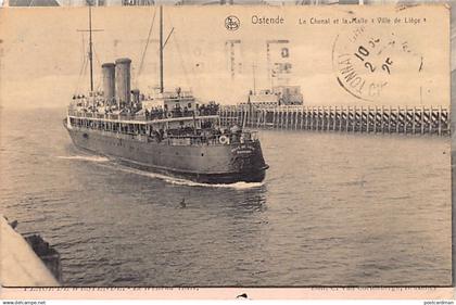 België - OOSTENDE (W. Vl.) Veerboot Malle Ville de Liège