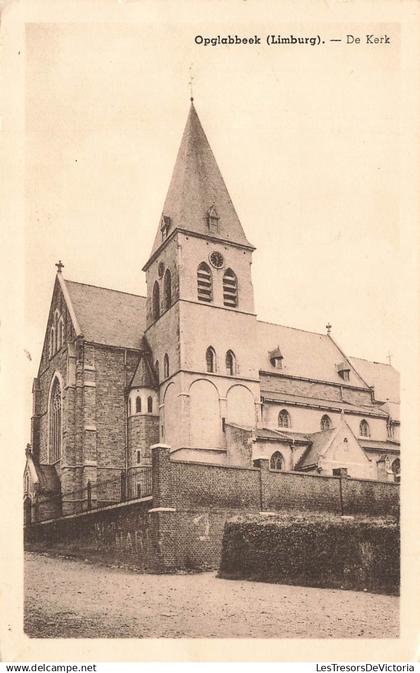 BELGIQUE - Opglabbeek - De Kerk - Huis Geurts Horlogemakerij - E. Beernaert - vue générale - Carte postale ancienne