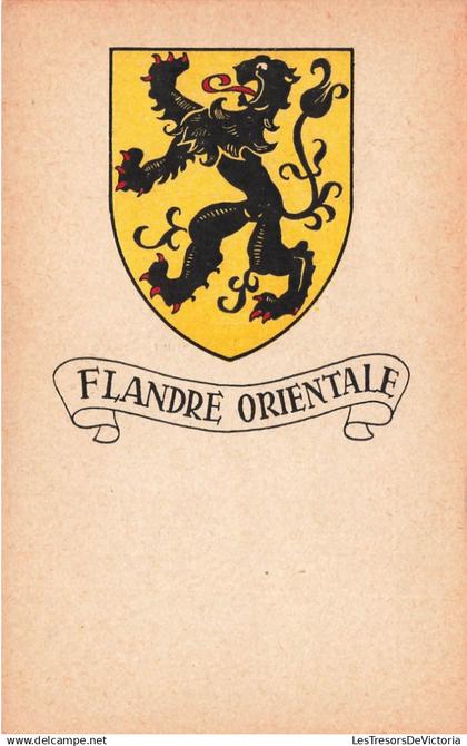 BELGIQUE - Flandre Orientale - drapeau - Carte Postale Ancienne