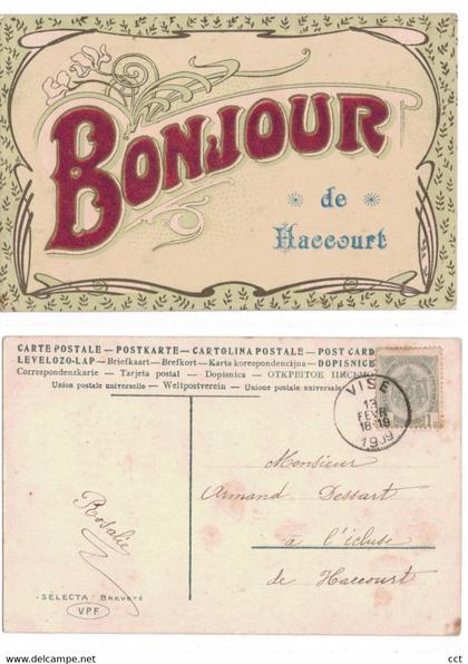 Haccourt  Oupeye    Bonjour de Haccourt 1909