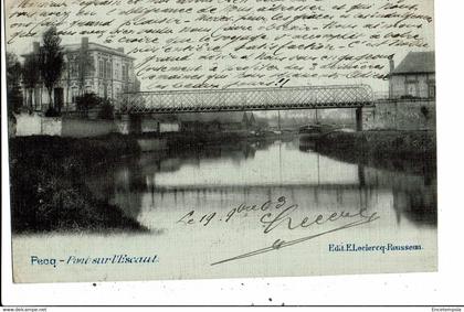 CPA-Carte Postale-Belgique- Pecq- Pont sur L'Escaut  1903 VM27361mo