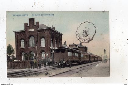 AULNOIS-QUEVY LA GARE (FRONTIERE) CARTE COLORISEE