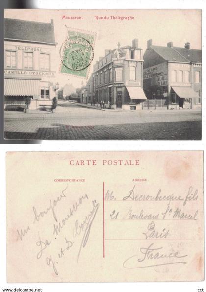 Mouscron  Moeskroen    Rue du Thélégraphe