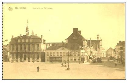 Belgique - Roeselare - Stadhuis en Zuidstraat