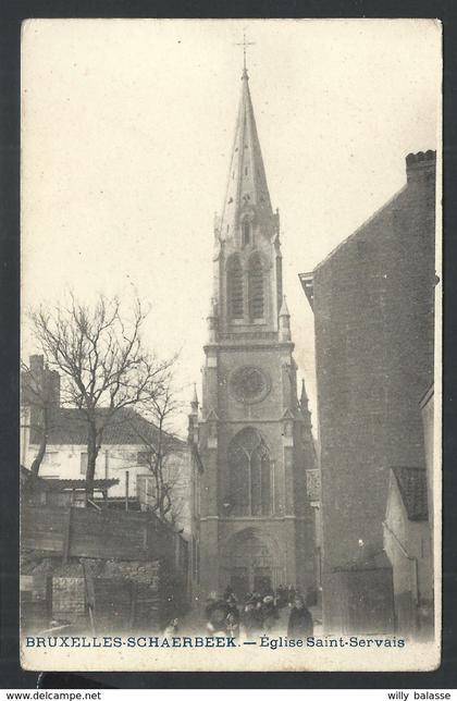 +++ CPA - Bruxelles - SCHAERBEEK - SCHAARBEEK -  Eglise St Servais   //