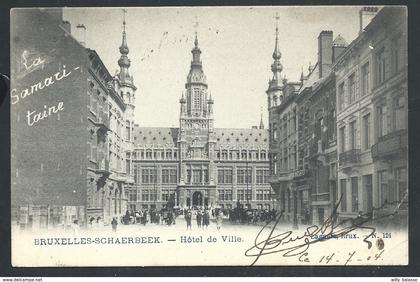 +++ CPA - Bruxelles - SCHAERBEEK - SCHAARBEEK - Hôtel de ville    //