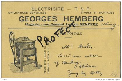 Seneffe :  Georges Hemberg  :  Electrficité    T.S.F.  ( 2 scan )